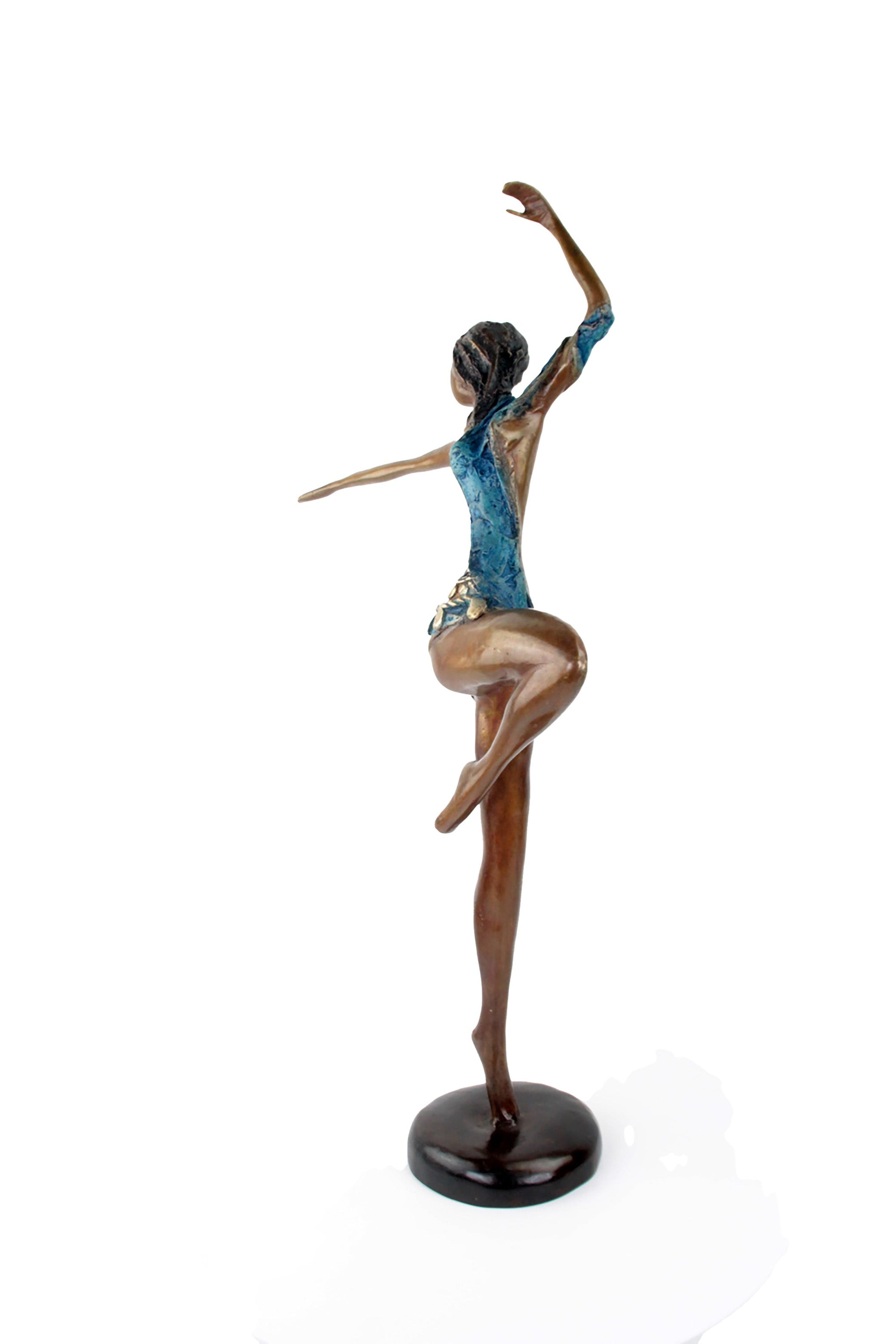 Bronze Issouf danseuse 55 cm bleu n°1 Bronzes d'Afrique