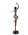 Bronze Issouf danseuse 55 cm bleu n°1 Bronzes d'Afrique
