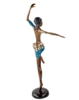 Bronze Issouf danseuse 55 cm bleu n°1 Bronzes d'Afrique
