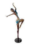 Bronze Issouf danseuse 55 cm bleu n°1 Bronzes d'Afrique