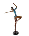 Bronze Issouf danseuse 55 cm bleu n°1 Bronzes d'Afrique
