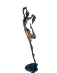 Bronze Issouf danseuse 70 cm bleu n°1 Bronzes d'Afrique
