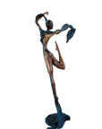 Bronze Issouf danseuse 70 cm bleu n°1 Bronzes d'Afrique
