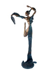 Bronze Issouf danseuse 70 cm bleu n°1 Bronzes d'Afrique