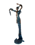 Bronze Issouf danseuse 70 cm bleu n°1 Bronzes d'Afrique