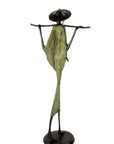 Touareg 55 cm vert n°5 Bronzes d'Afrique