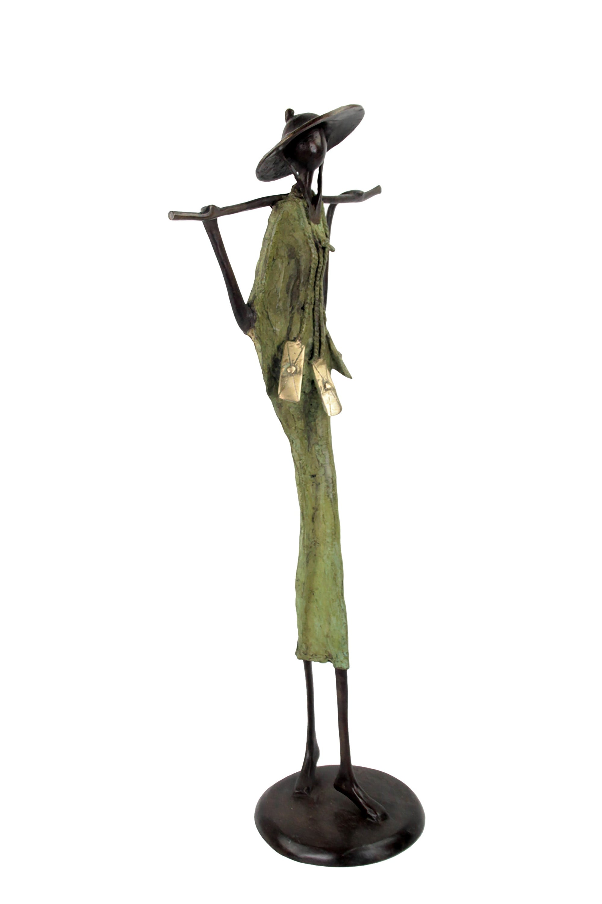 Touareg 55 cm vert n°5 Bronzes d'Afrique