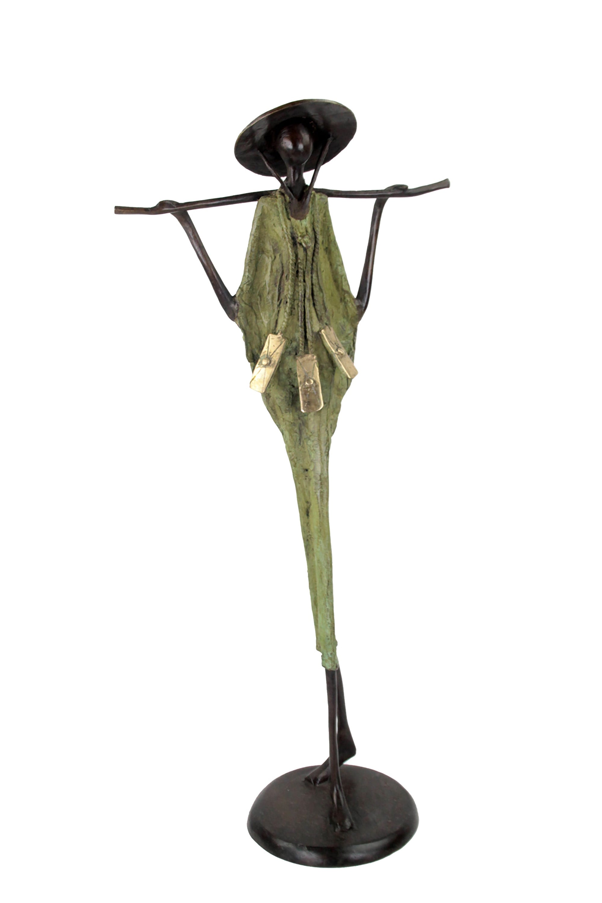 Touareg 55 cm vert n°5 Bronzes d'Afrique