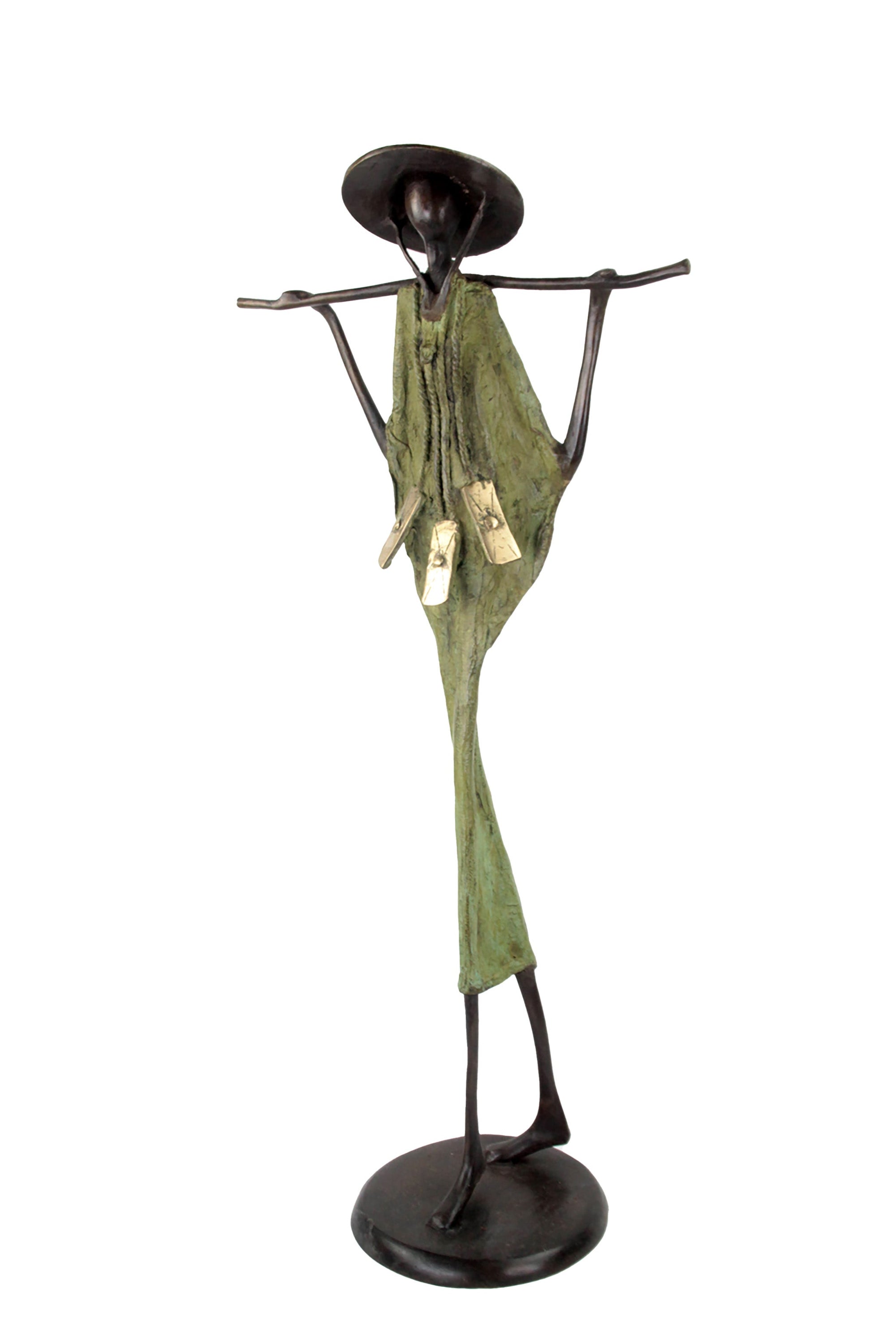 Touareg 55 cm vert n°5 Bronzes d'Afrique