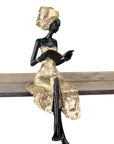 Bronze assis 40 cm doré n°4 Bronzes d'Afrique