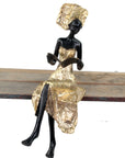 Bronze assis 40 cm doré n°4 Bronzes d'Afrique