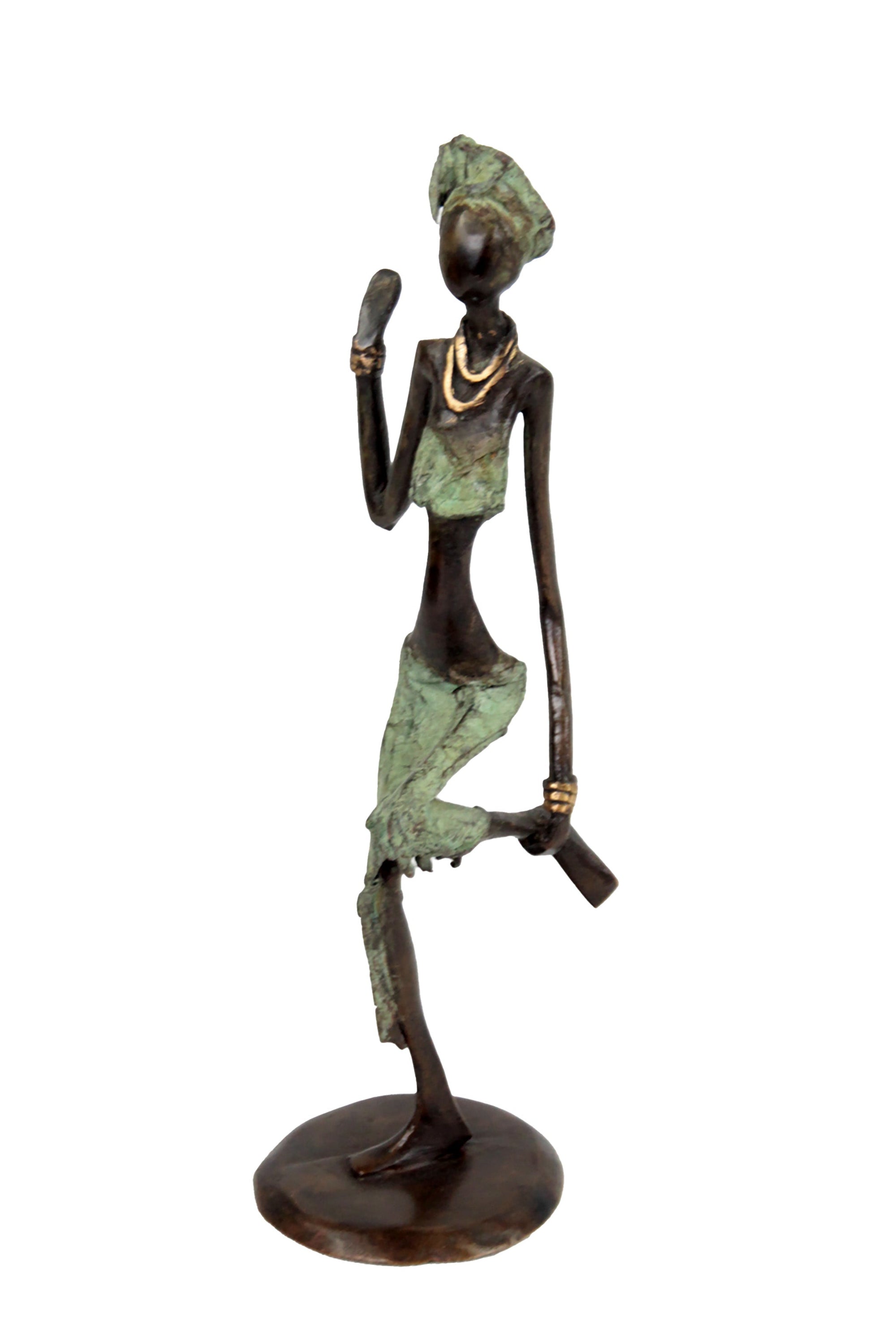 Bronze 25 cm vert n°23 Bronzes d'Afrique