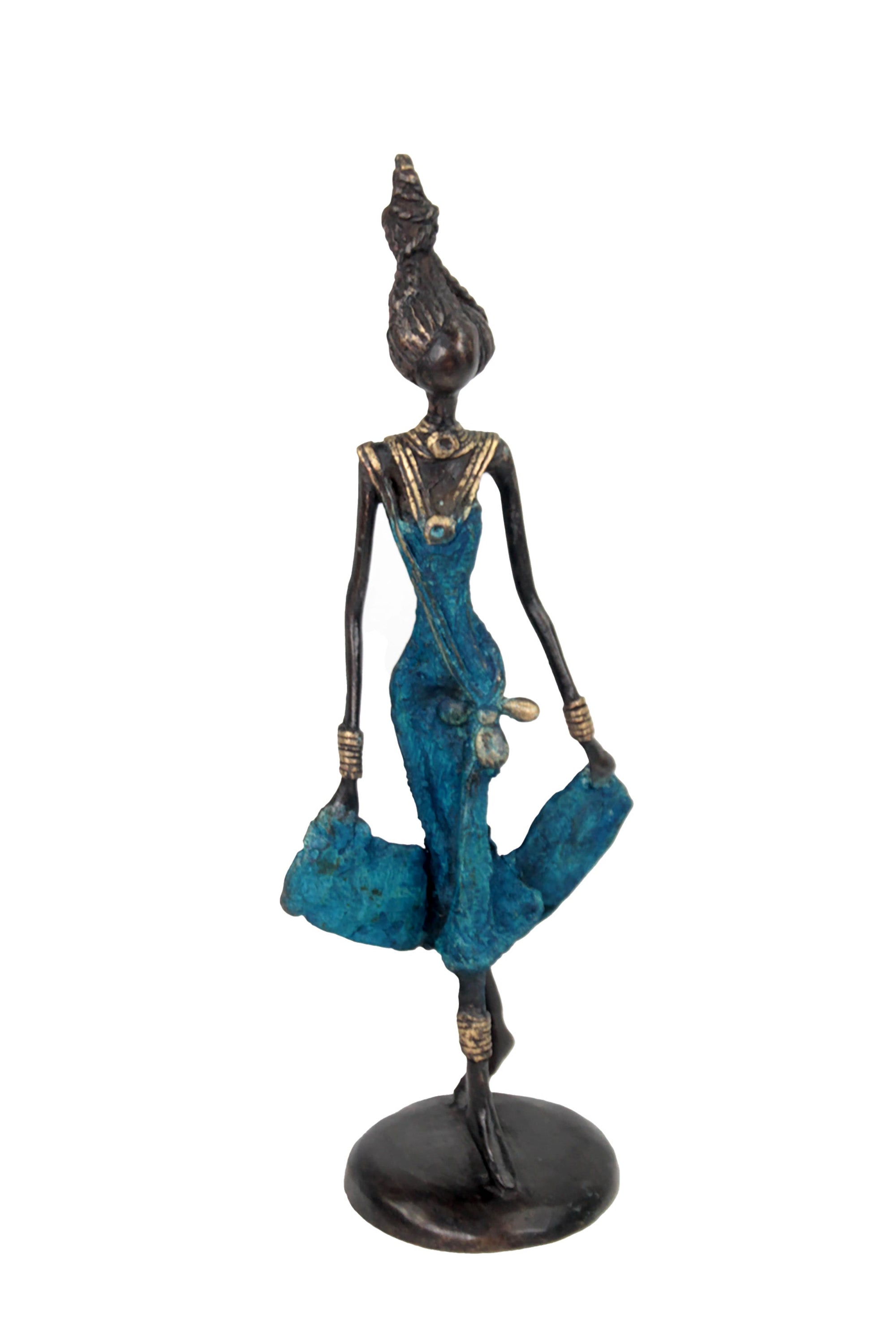 Bronze 25 cm bleu n°8 Bronzes d'Afrique