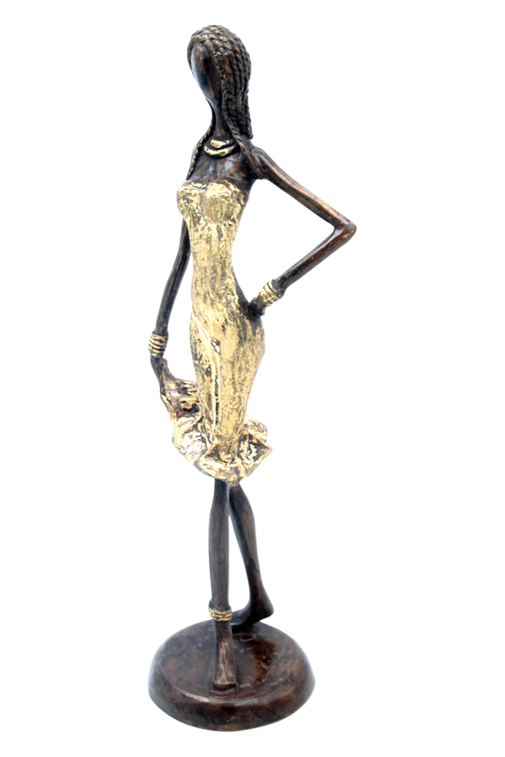 Bronze 40 cm doré n°4 Bronzes d'Afrique