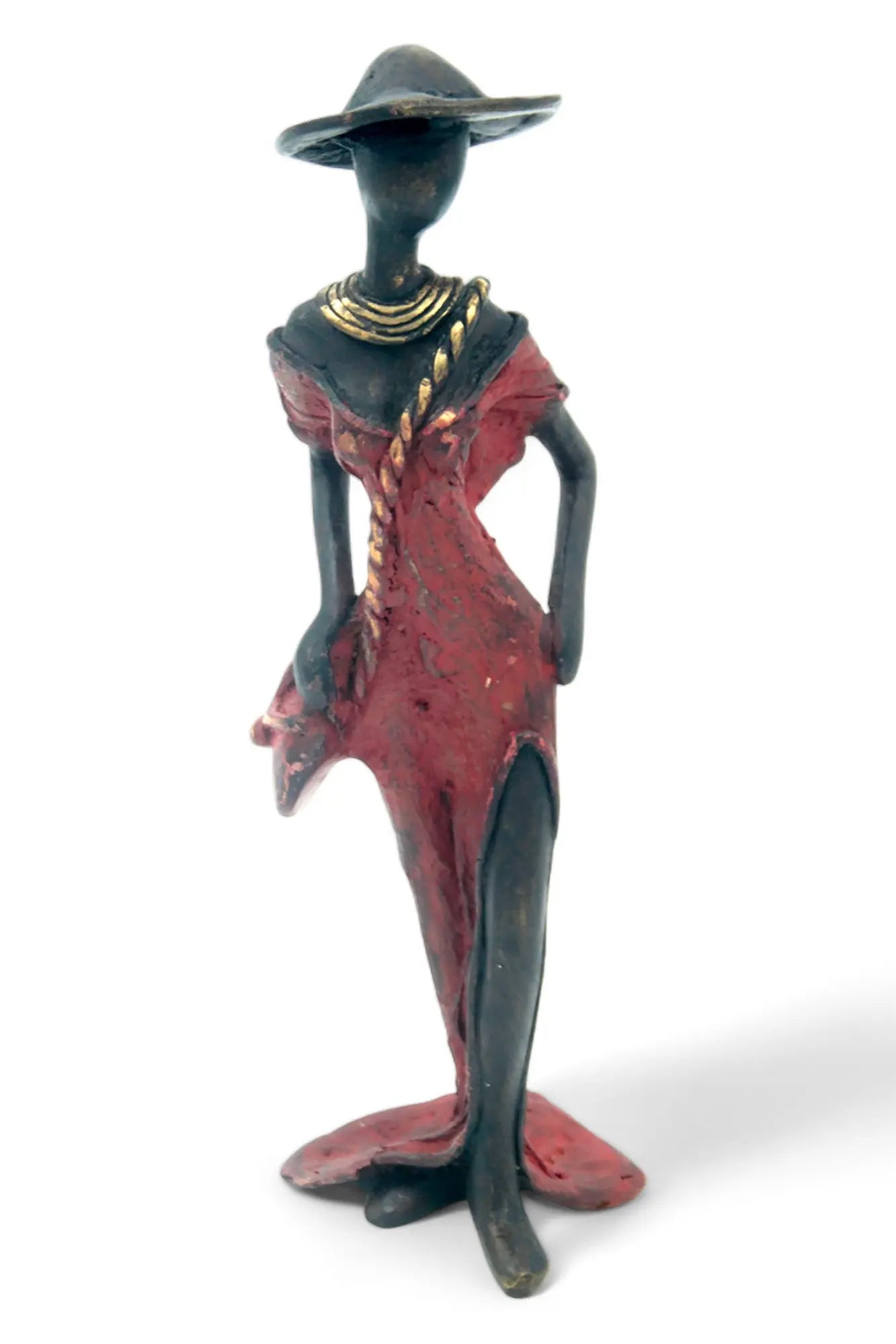 Bronze 25 cm rouge n°4 Bronzes d'Afrique