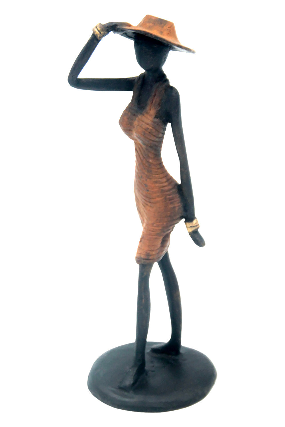 Bronze Ibrahim Dermé 20 cm marron n°1 Bronzes d'Afrique