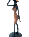 Bronze Ibrahim Dermé 20 cm marron n°1 Bronzes d'Afrique