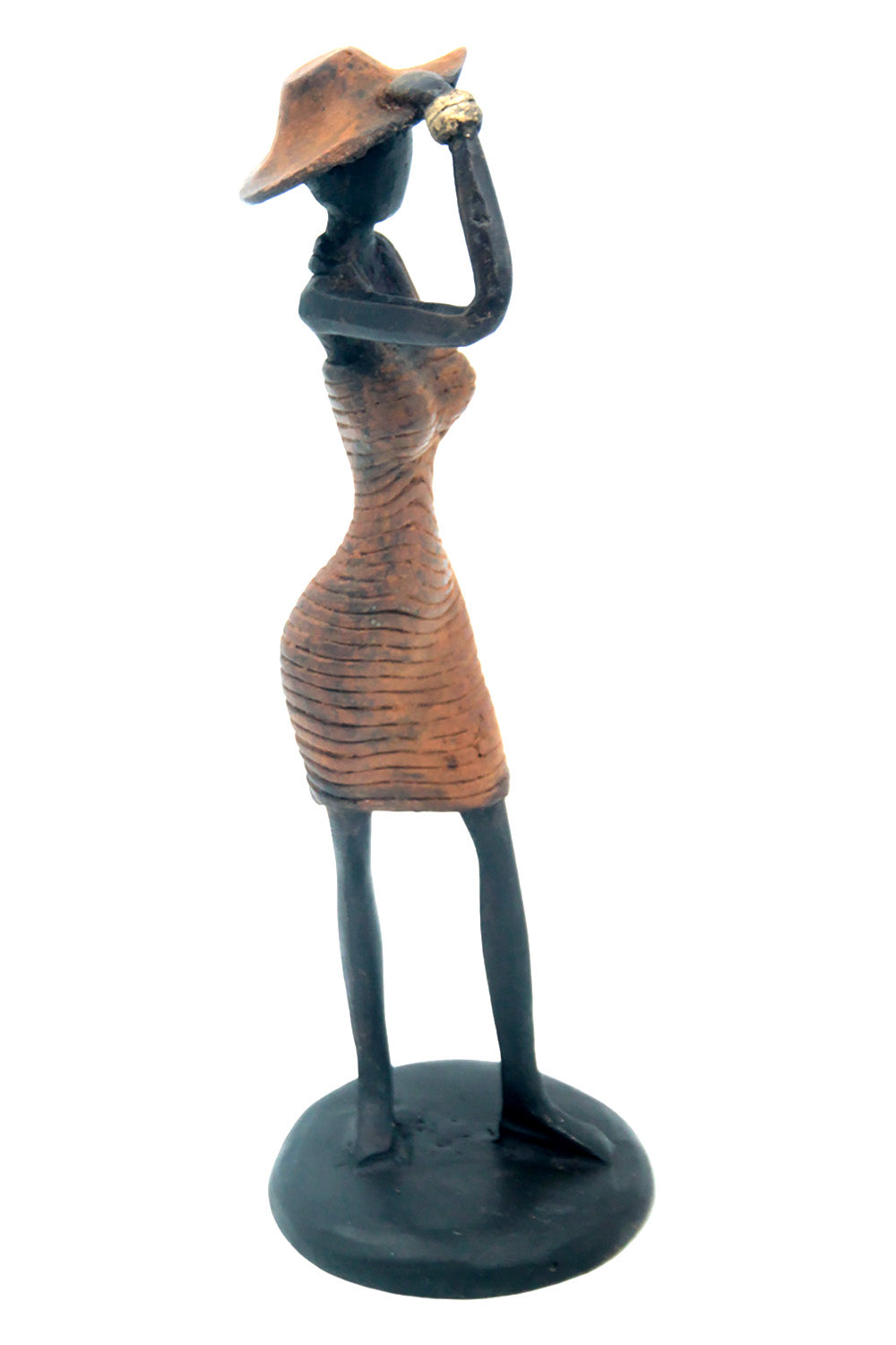 Bronze Ibrahim Dermé 20 cm marron n°1 Bronzes d'Afrique