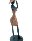 Bronze Ibrahim Dermé 20 cm marron n°1 Bronzes d'Afrique