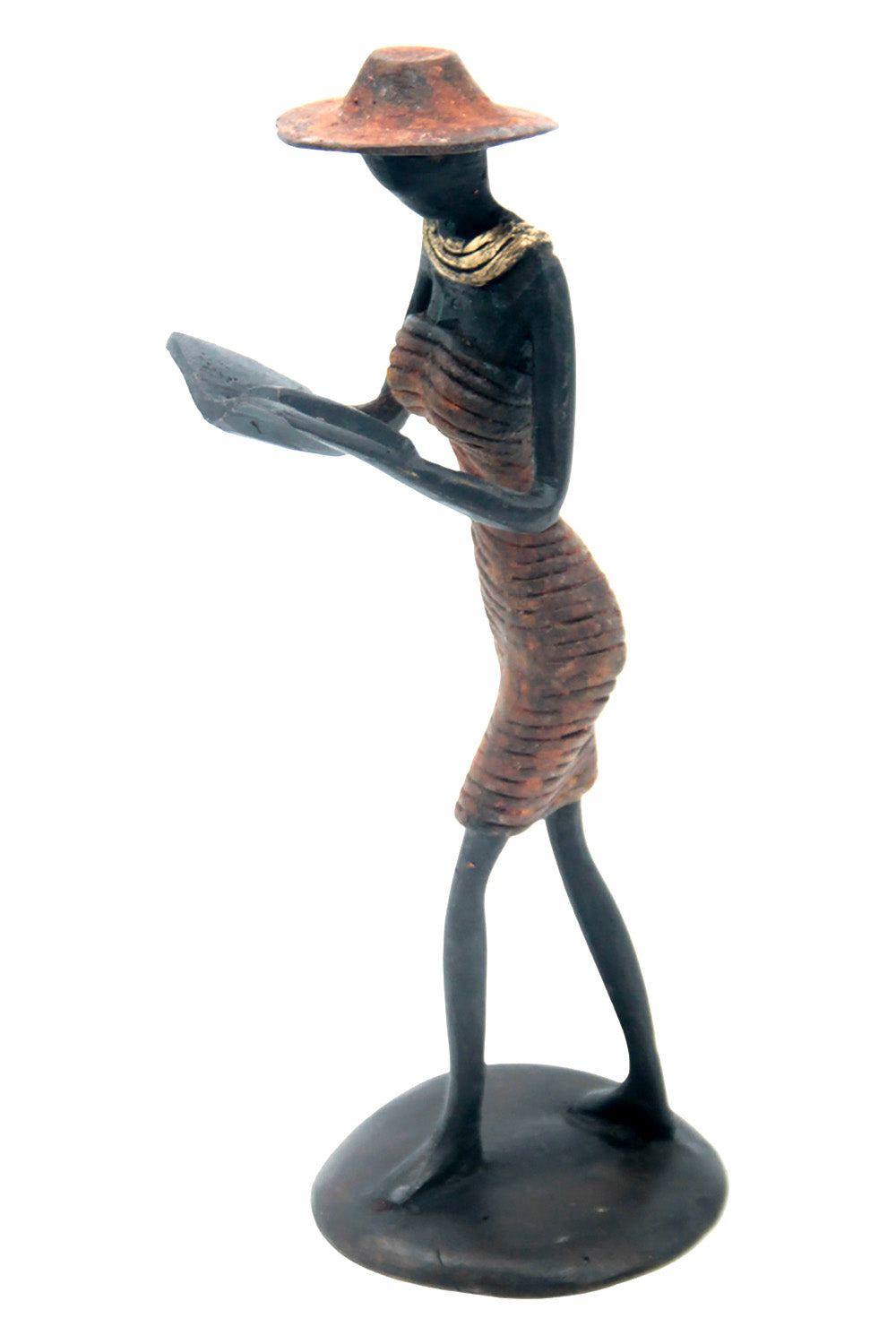 Bronze Ibrahim Dermé 20 cm marron n°2 Bronzes d'Afrique