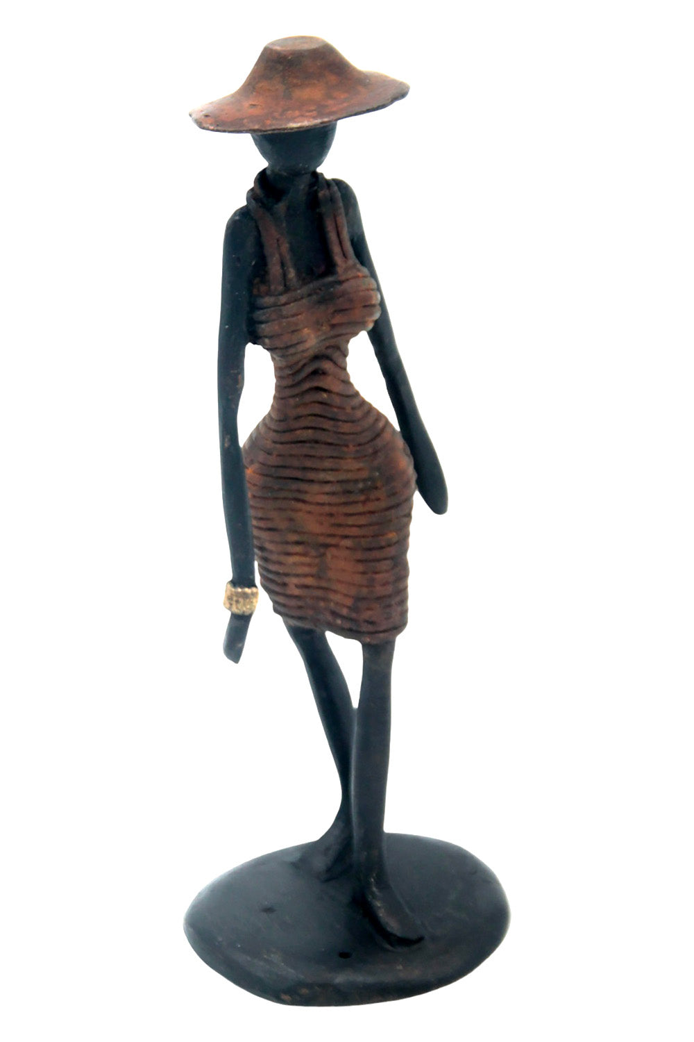 Bronze Ibrahim Dermé 20 cm marron n°4 Bronzes d'Afrique