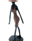 Bronze Ibrahim Dermé 20 cm marron n°4 Bronzes d'Afrique