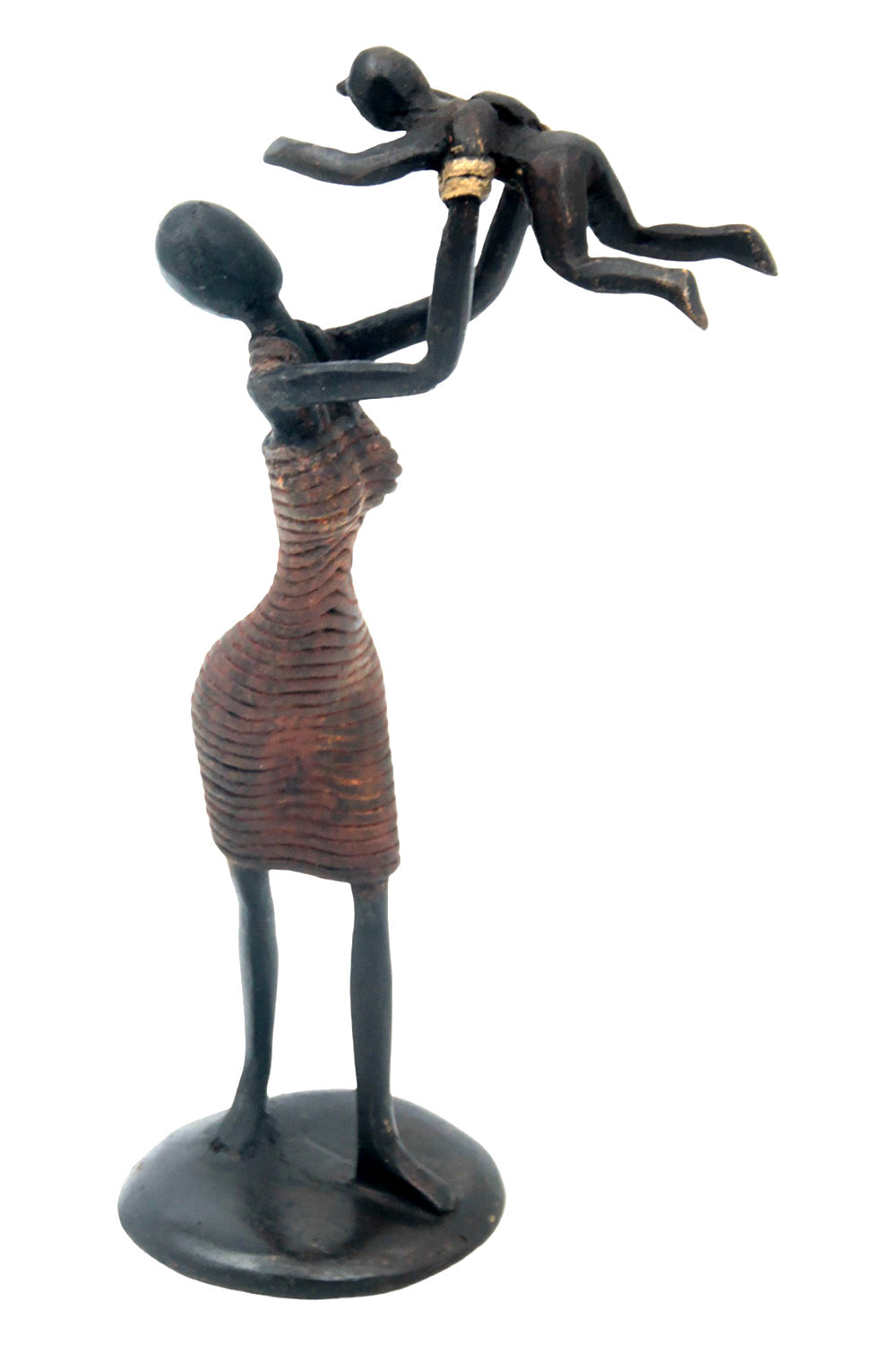 Bronze Ibrahim Dermé 20 cm marron n°8 Bronzes d'Afrique