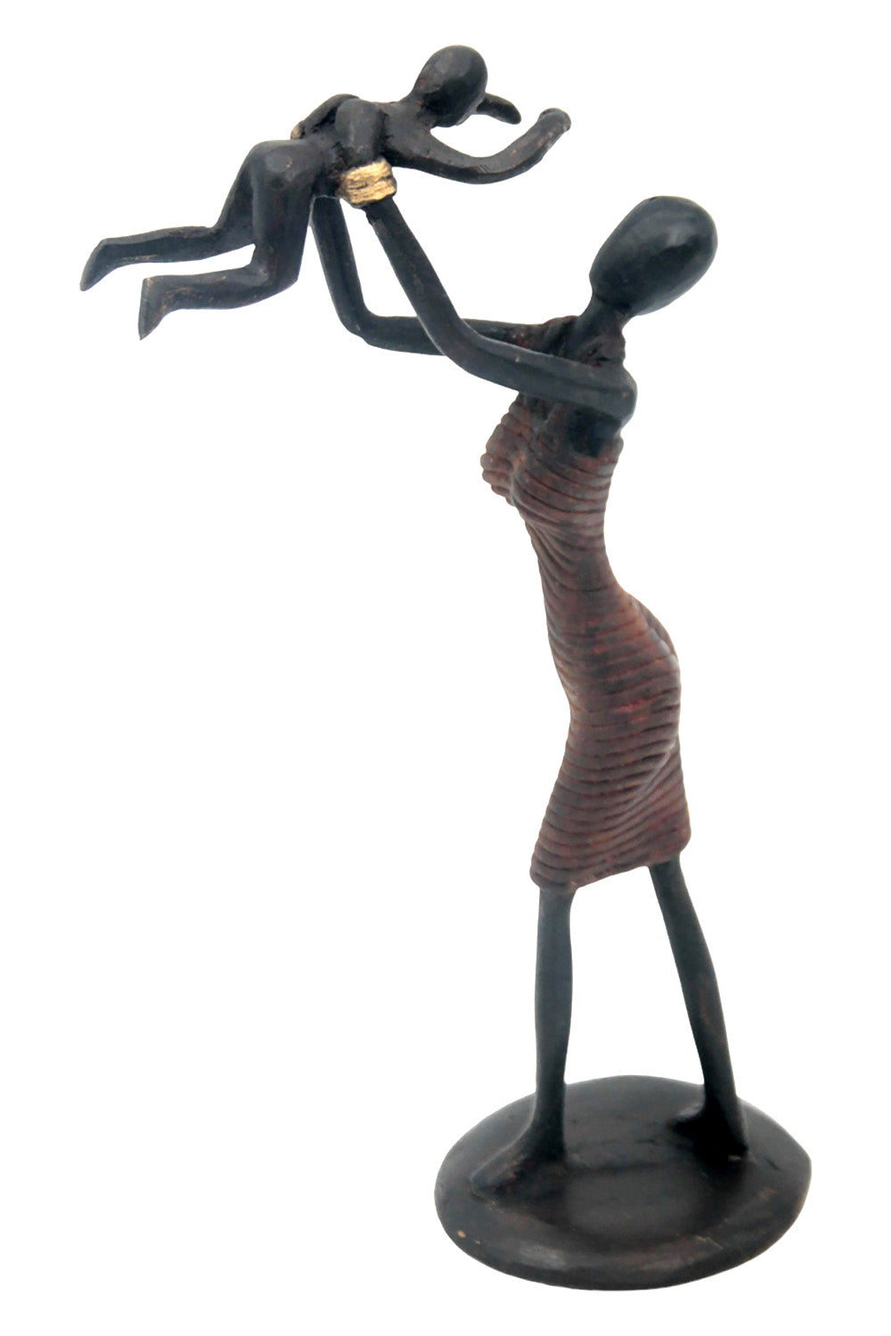 Bronze Ibrahim Dermé 20 cm marron n°8 Bronzes d'Afrique