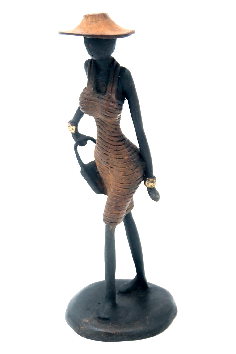 Bronze Ibrahim Dermé 20 cm marron n°9 Bronzes d'Afrique