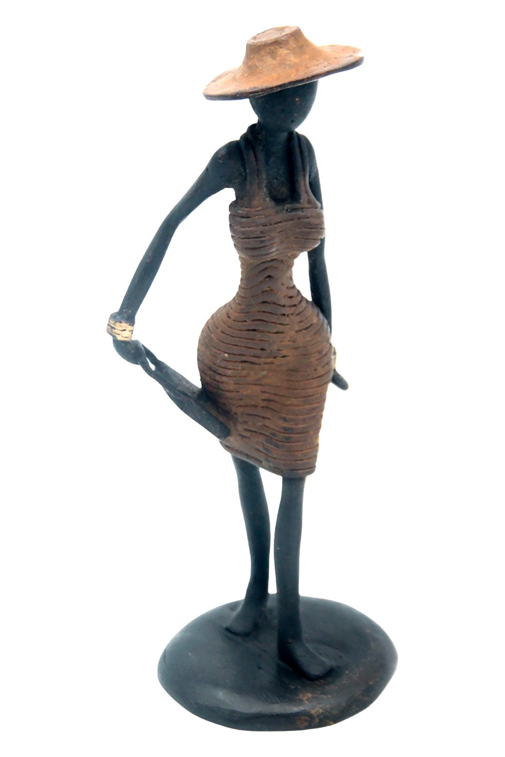 Bronze Ibrahim Dermé 20 cm marron n°9 Bronzes d'Afrique