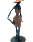 Bronze Ibrahim Dermé 20 cm marron n°9 Bronzes d'Afrique