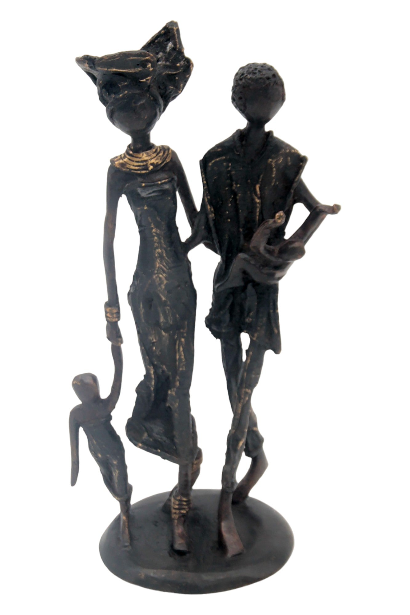 Bronze couple 25 cm noir n°2 Bronzes d'Afrique