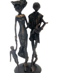 Bronze couple 25 cm noir n°2 Bronzes d'Afrique