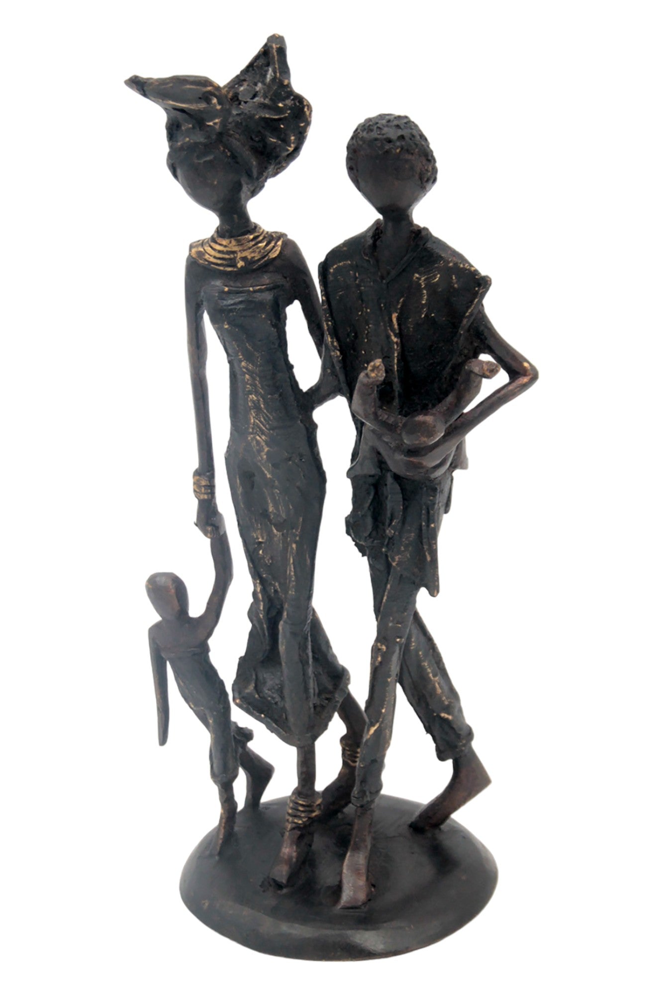 Bronze couple 25 cm noir n°2 Bronzes d'Afrique