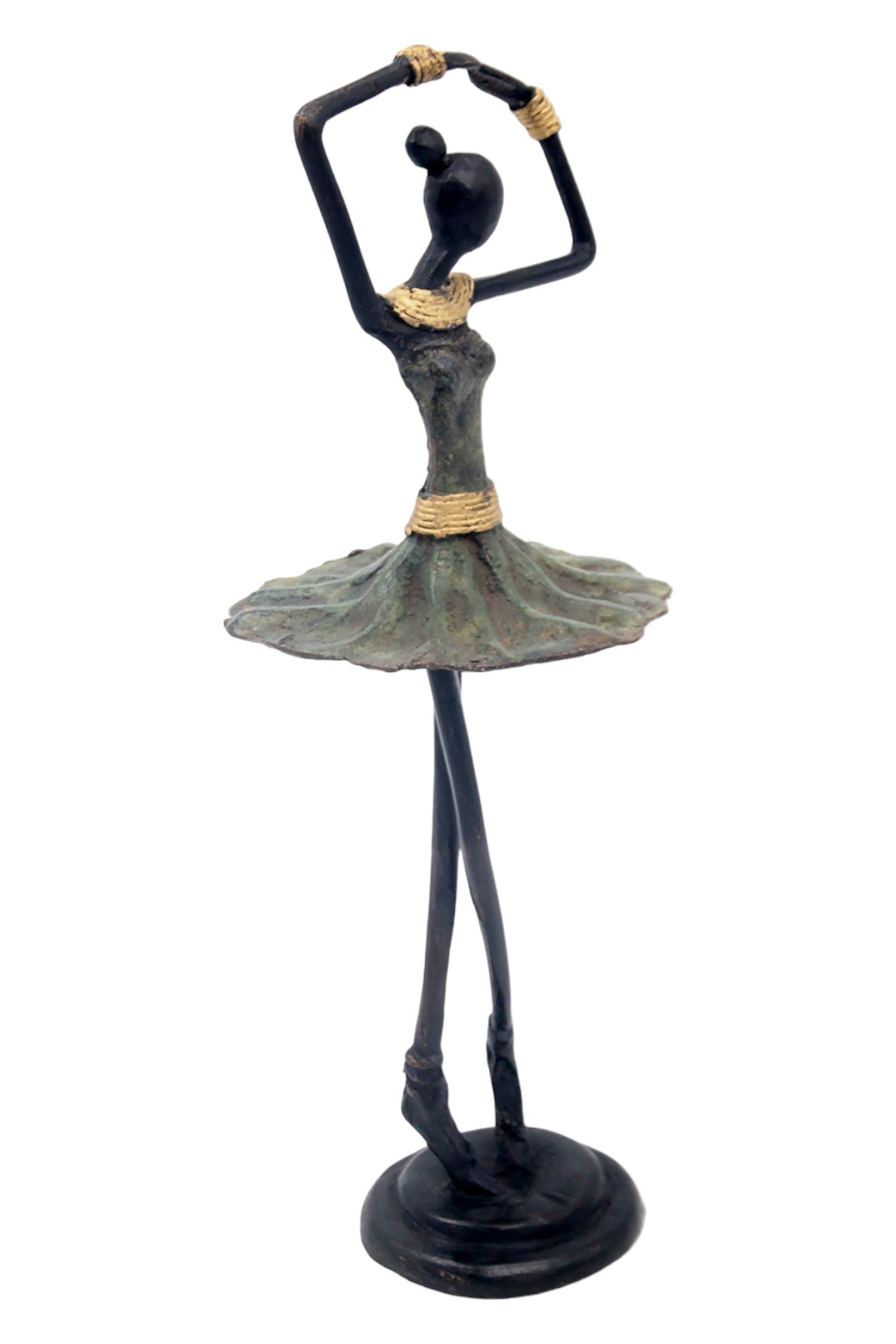 Ballerine 25 cm vert n°3 Bronzes d'Afrique