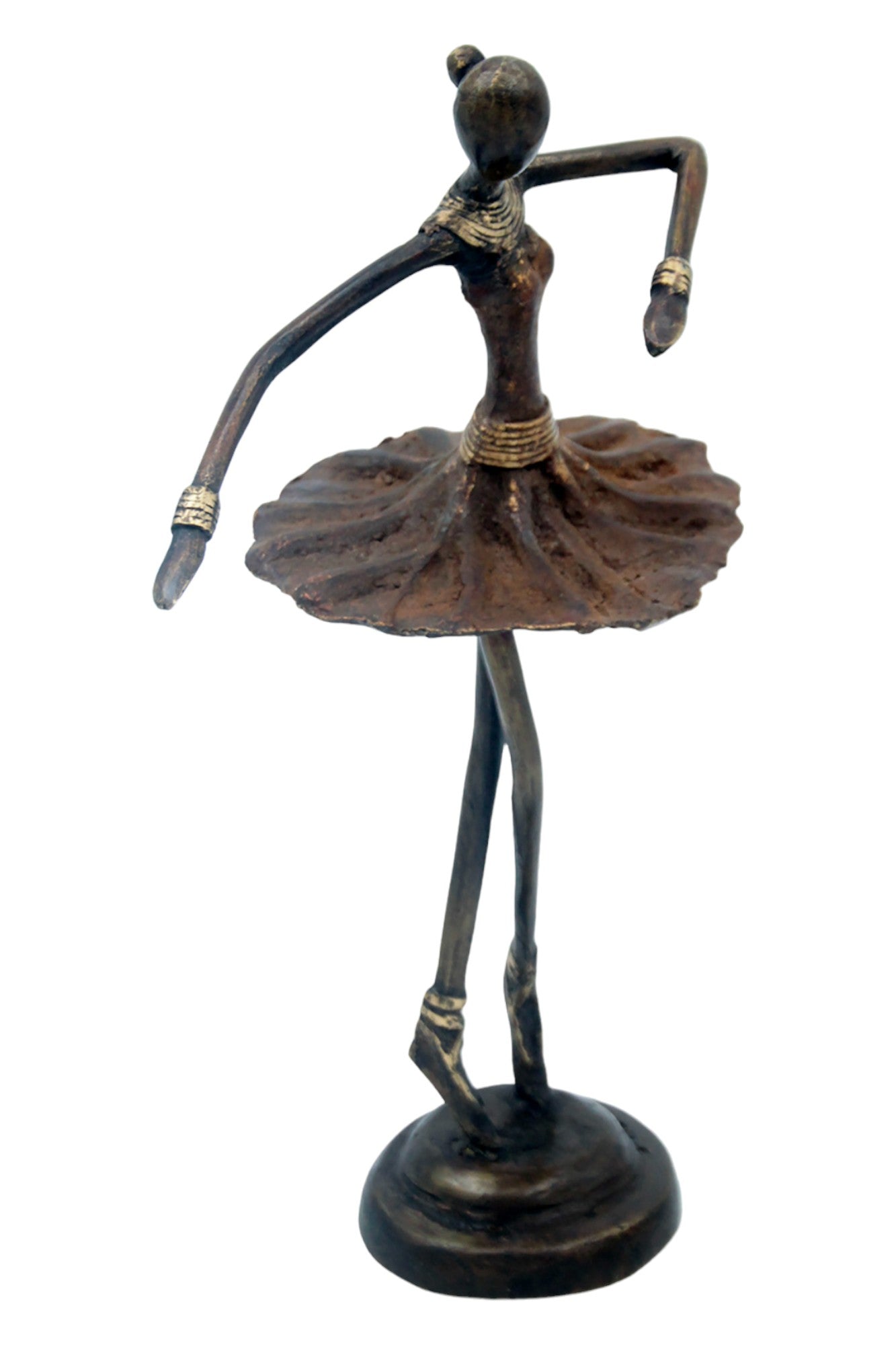 Ballerine 25 cm marron n°3 Bronzes d'Afrique