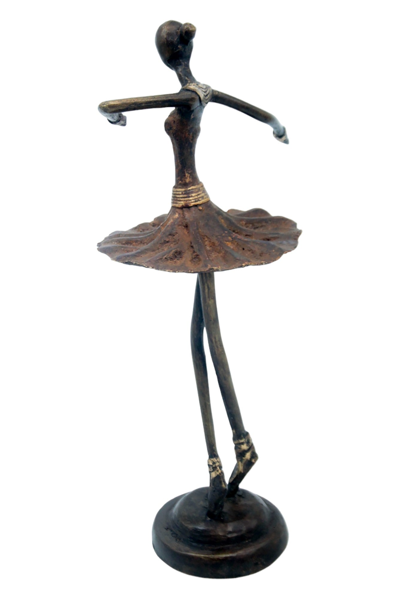 Ballerine 25 cm marron n°3 Bronzes d'Afrique