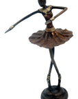 Ballerine 25 cm marron n°3 Bronzes d'Afrique