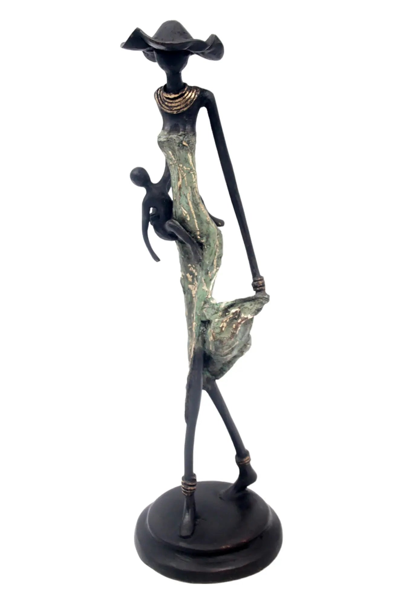 Bronze 35 cm vert n°4 Bronzes d'Afrique