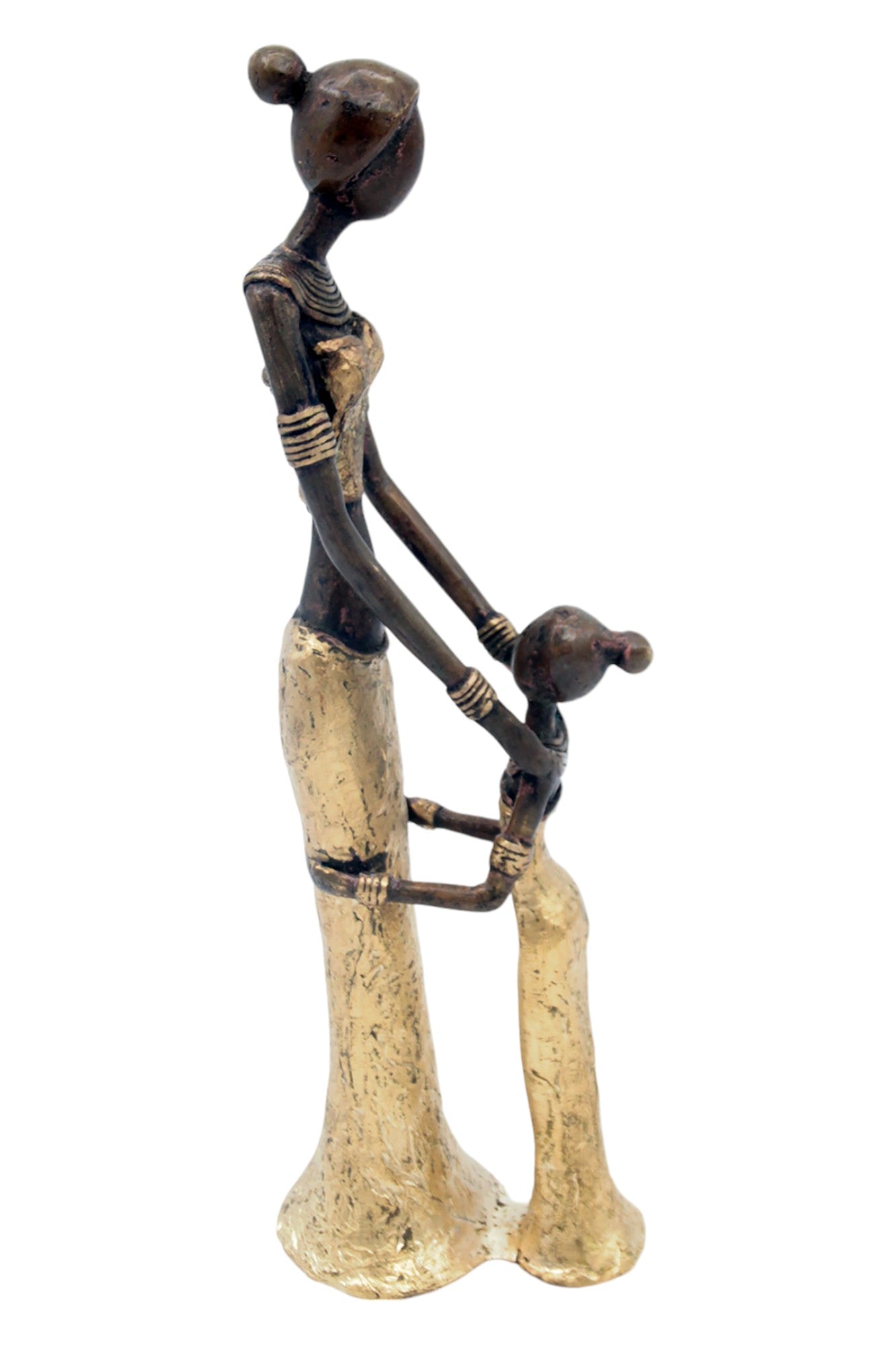 Bronze Mohamadi Dermé 30 cm doré n°2 Bronzes d'Afrique