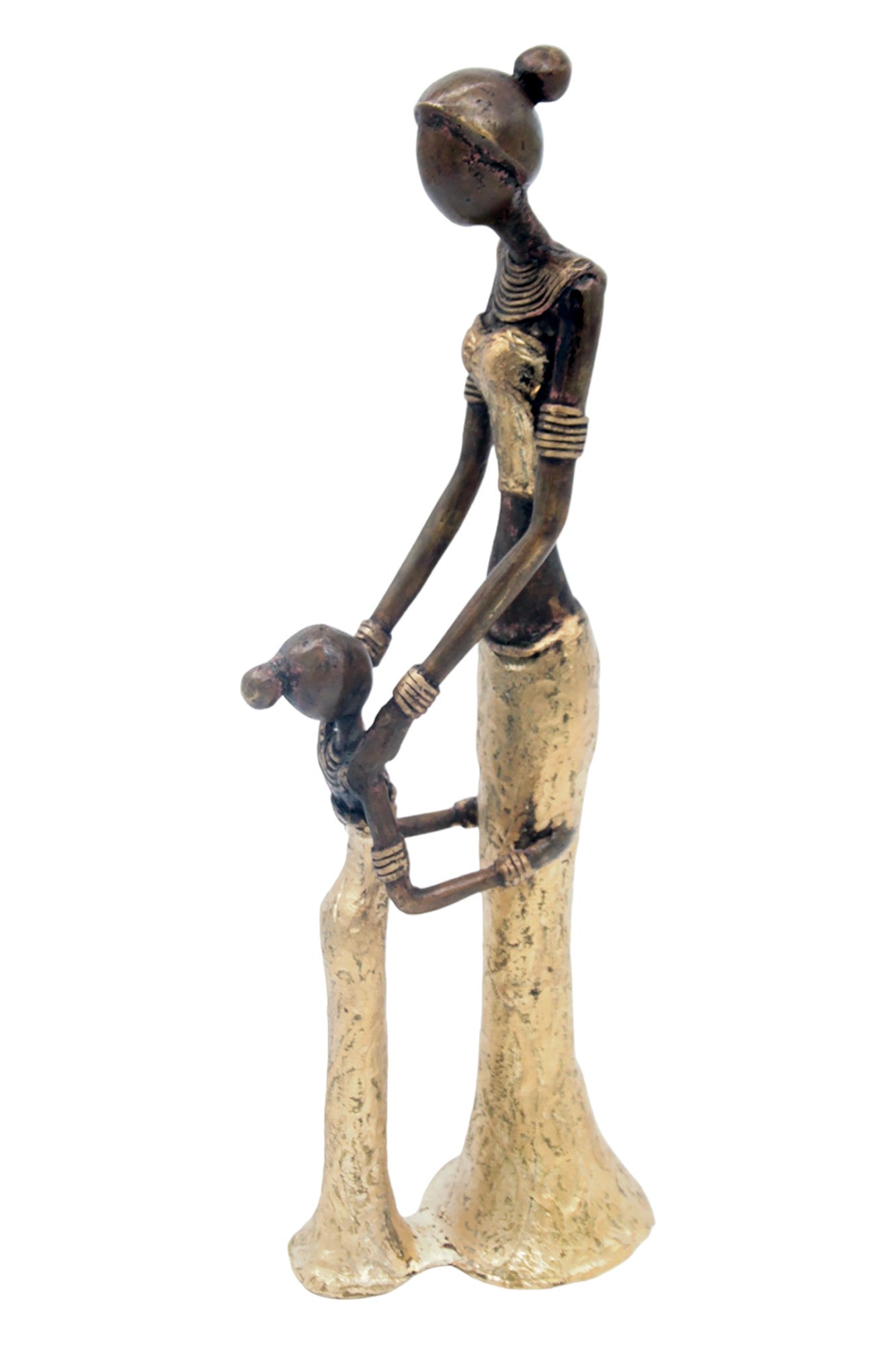 Bronze Mohamadi Dermé 30 cm doré n°2 Bronzes d'Afrique