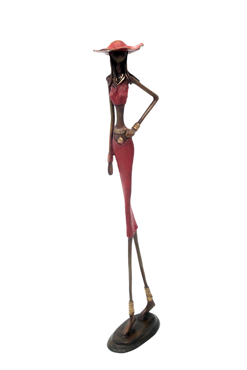 Bronze 55 cm rouge n°11 Bronzes d'Afrique