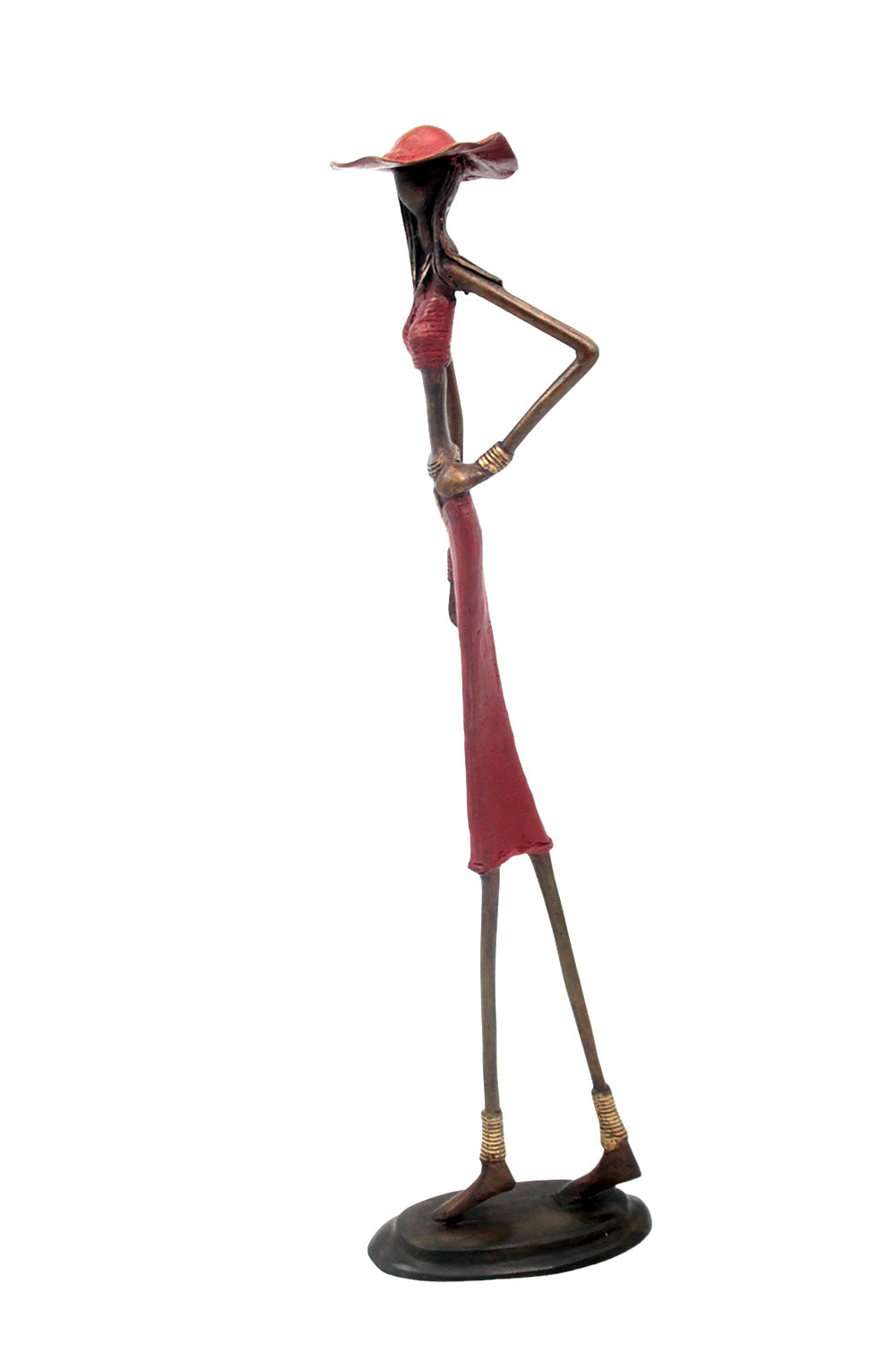 Bronze 55 cm rouge n°11 Bronzes d'Afrique