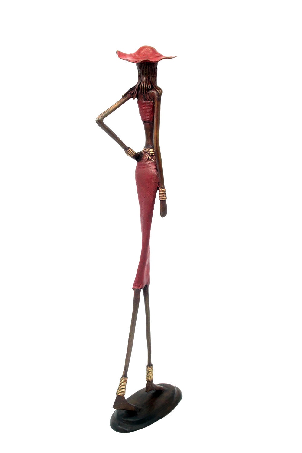 Bronze 55 cm rouge n°11 Bronzes d'Afrique