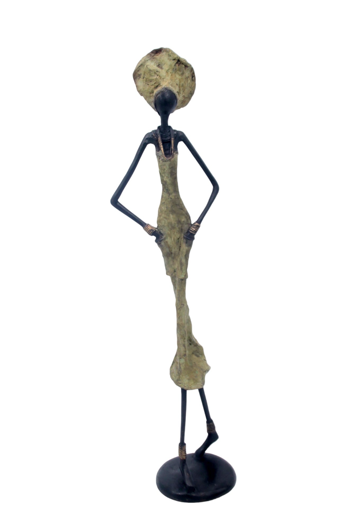Bronze 55 cm vert n°2 Bronzes d'Afrique
