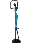 Bronze 55 cm bleu n°7 Bronzes d'Afrique