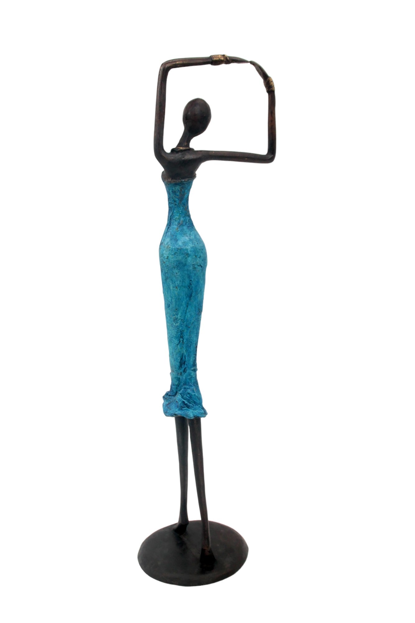 Bronze 55 cm bleu n°7 Bronzes d'Afrique