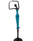 Bronze 55 cm bleu n°7 Bronzes d'Afrique