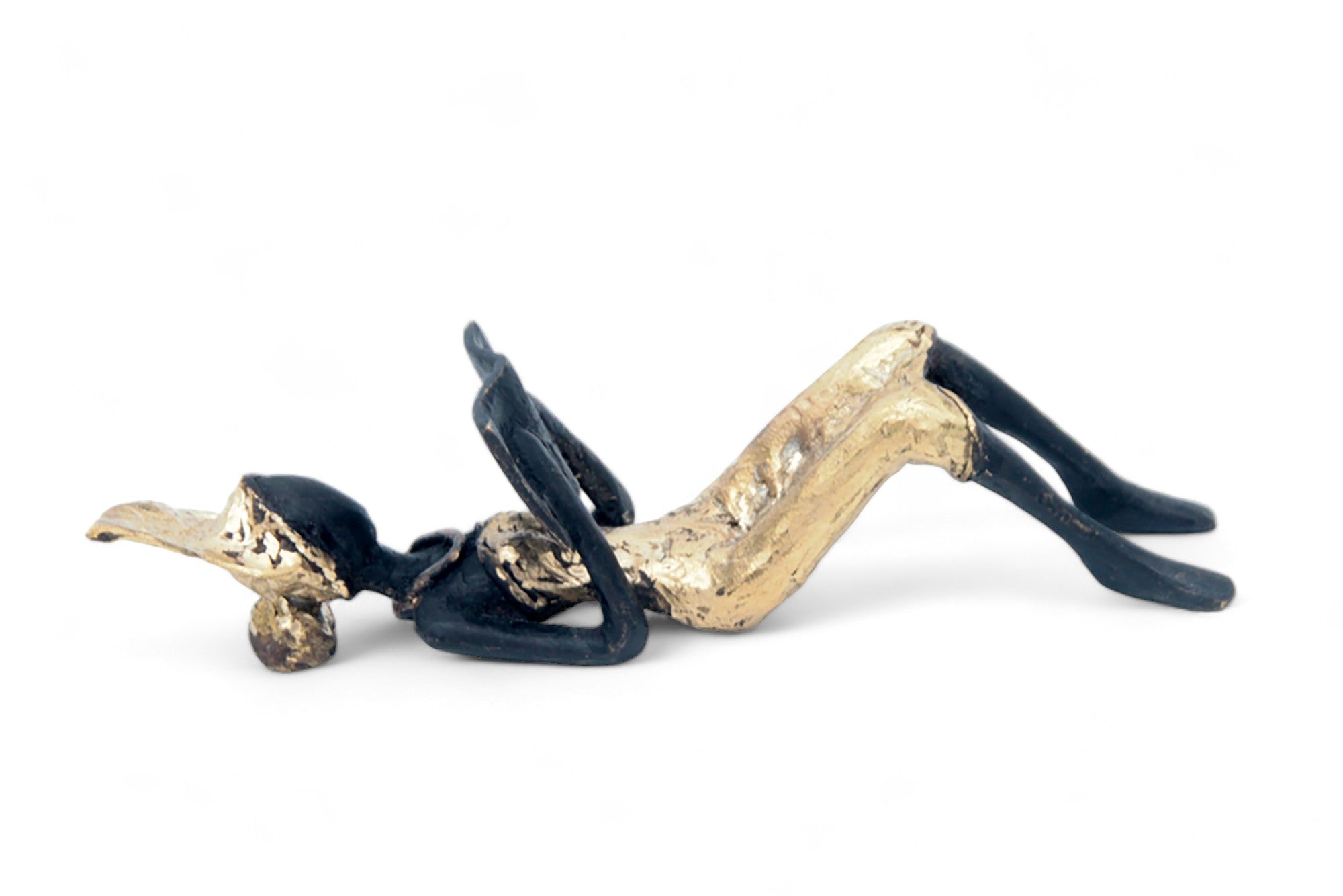 Bronze allongé 20 cm doré n°11 Bronzes d'Afrique