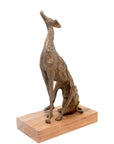 Bronze lévrier 35 cm marron n°1 Bronzes d'Afrique